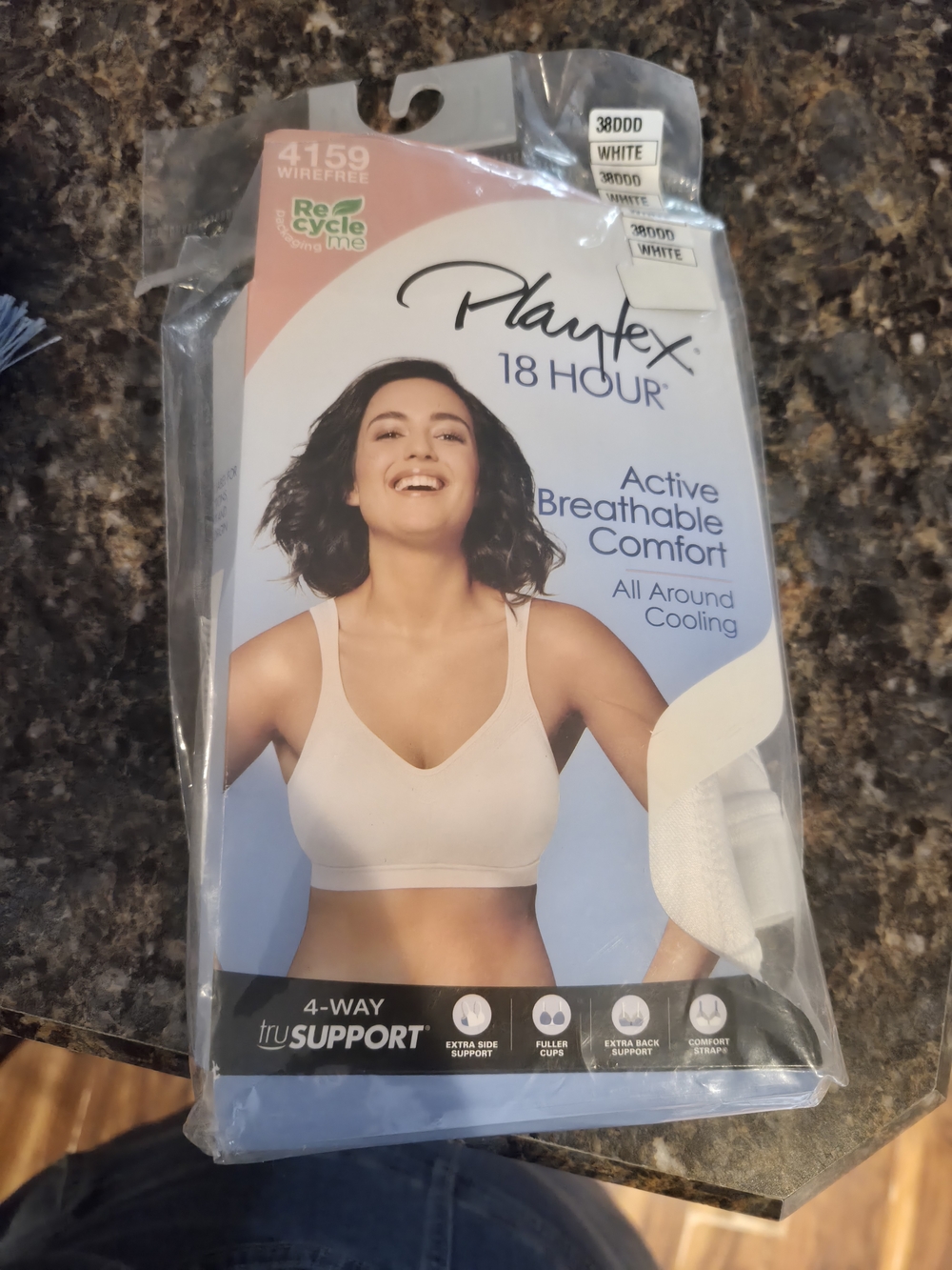 Playtex 18 Hour Wireless Bra - White
